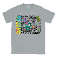 Heather Grey cactus Classic Tee - CowhideDigitalArt