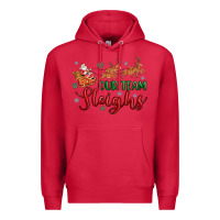 Cardinal our team sleigh Premium Hoodie - MaliasSmallBusiness