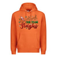 Carrot our team sleigh Premium Hoodie - MaliasSmallBusiness