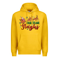 Lemon our team sleigh Premium Hoodie - MaliasSmallBusiness