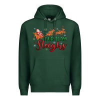 Sports Green our team sleigh Premium Hoodie - MaliasSmallBusiness