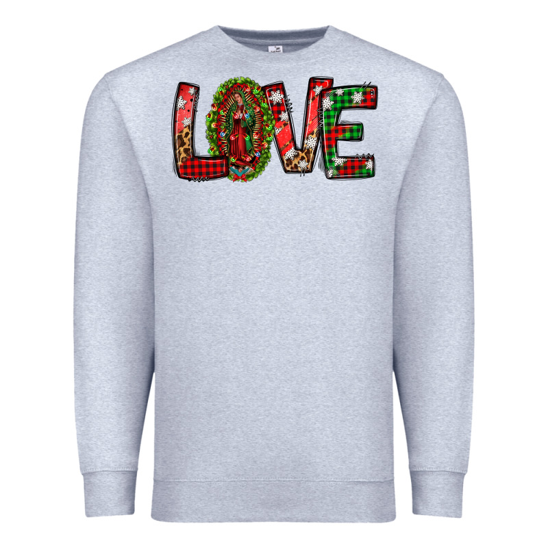 Our Lady Of Guadalupe Christmas Love Premium Sweatshirt by Jasminsmagicworld | Teevron
