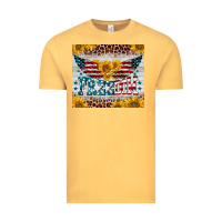Vintage Mustard freedom 4th of july Vintage Tee - BarkalooDesign