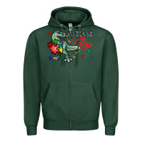 Sports Green autism rex Zipper Hoodie - CowhideDigitalArt