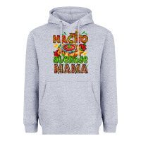 Heather Grey nacho average mama with nacho Heavyweight Hoodie - AdoDesignShop