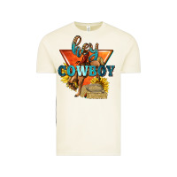 Hey Cowboy With Sunflowers Vintage Tee | Teevron