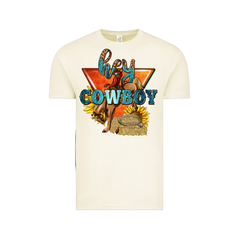 Hey Cowboy With Sunflowers Vintage Tee by texasbilliewilder | Teevron