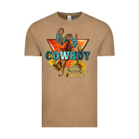 Vintage Coffee hey cowboy with sunflowers Vintage Tee - texasbilliewilder