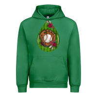 Emerald baseball and western roses teardrop  4 Urban Hoodie - BundleAndBundleShop