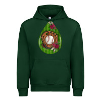 Forest Green baseball and western roses teardrop  4 Urban Hoodie - BundleAndBundleShop