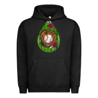 Pigment Black baseball and western roses teardrop  4 Urban Hoodie - BundleAndBundleShop