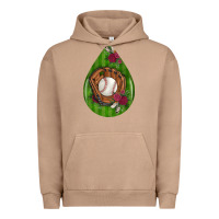 Pigment Burro baseball and western roses teardrop  4 Urban Hoodie - BundleAndBundleShop