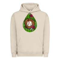 Pigment French Oak baseball and western roses teardrop  4 Urban Hoodie - BundleAndBundleShop