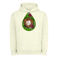 Pigment Pistachio baseball and western roses teardrop  4 Urban Hoodie - BundleAndBundleShop