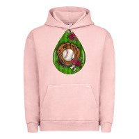 Pigment Salmon baseball and western roses teardrop  4 Urban Hoodie - BundleAndBundleShop