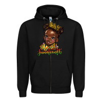 Black juneteenth black girl Zipper Hoodie - HRA Design Shop