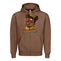 Chestnut juneteenth black girl Zipper Hoodie - HRA Design Shop