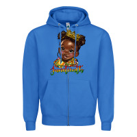 True Royal juneteenth black girl Zipper Hoodie - HRA Design Shop