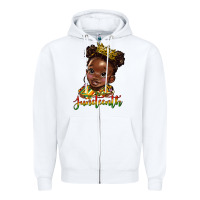 White juneteenth black girl Zipper Hoodie - HRA Design Shop