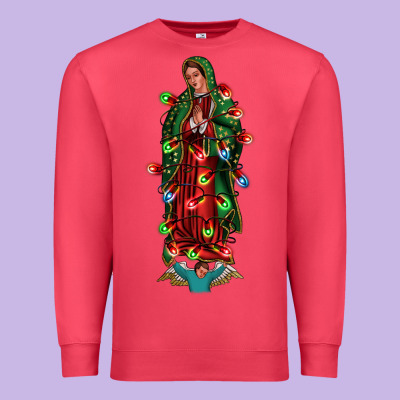 Our Lady Of Guadalupe Christmas Premium Sweatshirt Designed By Jasminsmagicworld
