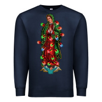 Navy our lady of Guadalupe Christmas Premium Sweatshirt - Jasminsmagicworld