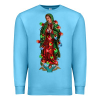 Ocean Blue our lady of Guadalupe Christmas Premium Sweatshirt - Jasminsmagicworld