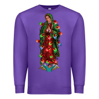 Purple our lady of Guadalupe Christmas Premium Sweatshirt - Jasminsmagicworld