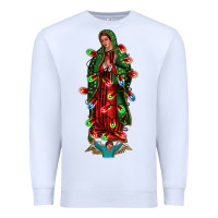 White our lady of Guadalupe Christmas Premium Sweatshirt - Jasminsmagicworld