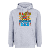 Heather Grey nacho average dad with nacho Heavyweight Hoodie - AdoDesignShop
