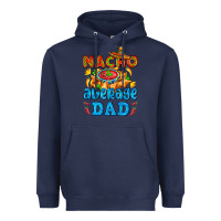 Navy nacho average dad with nacho Heavyweight Hoodie - AdoDesignShop