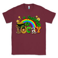Burgundy feeling lucky Classic Tee - FaDigitalArtStudio