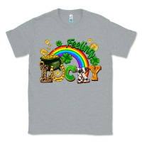 Heather Grey feeling lucky Classic Tee - FaDigitalArtStudio