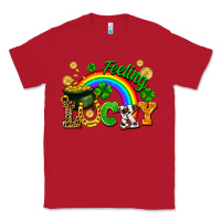 Red feeling lucky Classic Tee - FaDigitalArtStudio