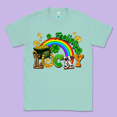 Feeling Lucky Classic Tee Designed By Fadigitalartstudio
