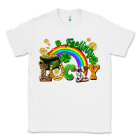 White feeling lucky Classic Tee - FaDigitalArtStudio