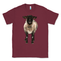 Burgundy suffolk ewe front Classic Tee - BarkalooDesign