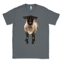 Charcoal Heather suffolk ewe front Classic Tee - BarkalooDesign