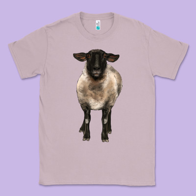 Suffolk Ewe Front Classic Tee Designed By Barkaloodesign