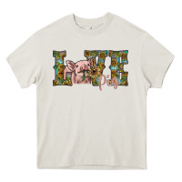 Cream love pig Heavy Core Tee - SublimationCraftShop