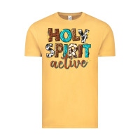 Vintage Mustard holy spirit active Vintage Tee - texasbilliewilder