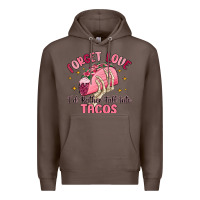 Coffee forget love id rather fall into tacos Premium Hoodie - MaliasSmallBusiness