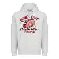 Dove Grey forget love id rather fall into tacos Premium Hoodie - MaliasSmallBusiness