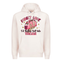 Pale Pink forget love id rather fall into tacos Premium Hoodie - MaliasSmallBusiness