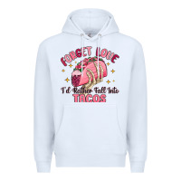 White forget love id rather fall into tacos Premium Hoodie - MaliasSmallBusiness