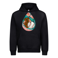 Black baseball and western roses teardrop  3 Urban Hoodie - BundleAndBundleShop