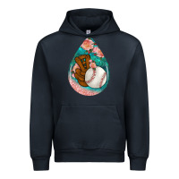 Navy baseball and western roses teardrop  3 Urban Hoodie - BundleAndBundleShop