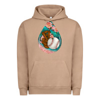 Pigment Burro baseball and western roses teardrop  3 Urban Hoodie - BundleAndBundleShop