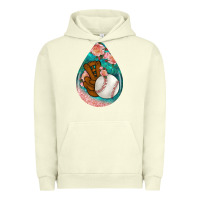 Pigment Pistachio baseball and western roses teardrop  3 Urban Hoodie - BundleAndBundleShop
