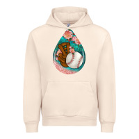 Sandshell baseball and western roses teardrop  3 Urban Hoodie - BundleAndBundleShop
