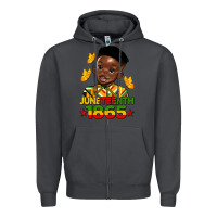 Smoke juneteenth 1865 black boy Zipper Hoodie - HRA Design Shop